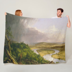 Thomas Cole der Oxbow Der Connecticut-Fluss Fleecedecke