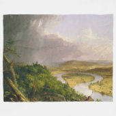 Thomas Cole der Oxbow Der Connecticut-Fluss Fleecedecke (Vorderseite (Horizontal))