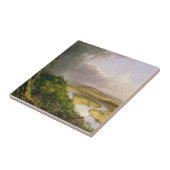 Thomas Cole der Oxbow Der Connecticut-Fluss Fliese (Seite)