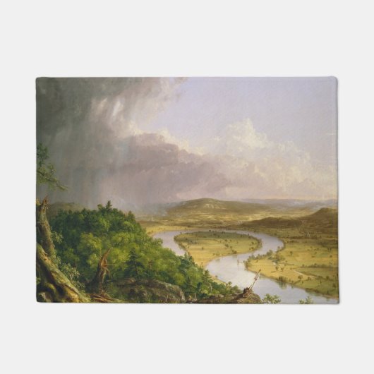 Thomas Cole der Oxbow Der Connecticut-Fluss Fußmatte (Vorderseite)
