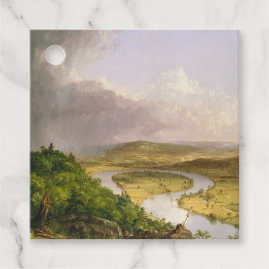 Thomas Cole der Oxbow Der Connecticut-Fluss Geschenkanhänger (Vorderseite)