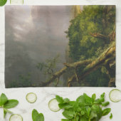 Thomas Cole der Oxbow Der Connecticut-Fluss Geschirrtuch (Gefaltet)