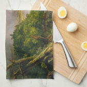 Thomas Cole der Oxbow Der Connecticut-Fluss Geschirrtuch (Viertel Falte)