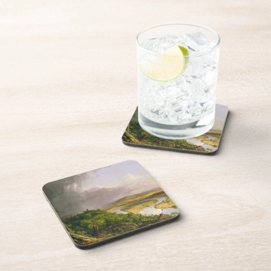 Thomas Cole der Oxbow Der Connecticut-Fluss Getränkeuntersetzer (Rechte Seite)