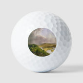 Thomas Cole der Oxbow Der Connecticut-Fluss Golfball (Vorderseite)