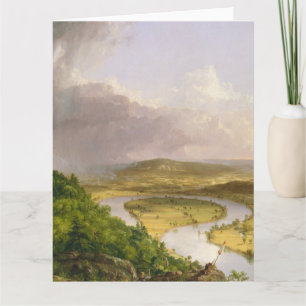 Thomas Cole der Oxbow Der Connecticut-Fluss Karte