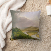 Thomas Cole der Oxbow Der Connecticut-Fluss Kissen (Decke)