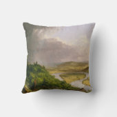 Thomas Cole der Oxbow Der Connecticut-Fluss Kissen (Rückseite)
