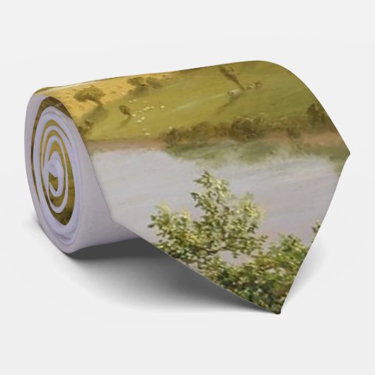 Thomas Cole der Oxbow Der Connecticut-Fluss Krawatte (Gerollt)