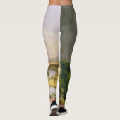Thomas Cole der Oxbow Der Connecticut-Fluss Leggings (Rückseite)