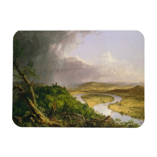 Thomas Cole der Oxbow Der Connecticut-Fluss Magnet (Horizontal)