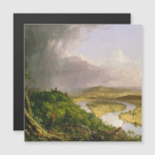 Thomas Cole der Oxbow Der Connecticut-Fluss Magnetkarte (Vorne/Hinten)