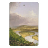Thomas Cole der Oxbow Der Connecticut-Fluss Mini Klemmbrett (Rückseite)