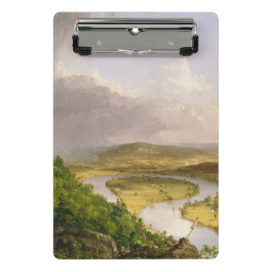 Thomas Cole der Oxbow Der Connecticut-Fluss Mini Klemmbrett