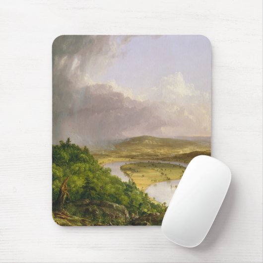 Thomas Cole der Oxbow Der Connecticut-Fluss Mousepad (Mit Mouse)