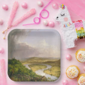 Thomas Cole der Oxbow Der Connecticut-Fluss Pappteller (Party)