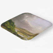 Thomas Cole der Oxbow Der Connecticut-Fluss Pappteller (Gewinkelt)