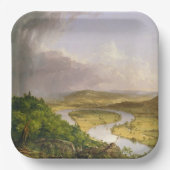 Thomas Cole der Oxbow Der Connecticut-Fluss Pappteller (Vorderseite)