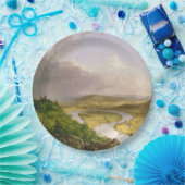 Thomas Cole der Oxbow Der Connecticut-Fluss Pappteller (Party)