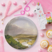Thomas Cole der Oxbow Der Connecticut-Fluss Pappteller (Party)