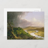 Thomas Cole der Oxbow Der Connecticut-Fluss Postkarte (Vorne/Hinten)