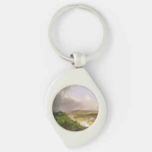 Thomas Cole der Oxbow Der Connecticut-Fluss Schlüsselanhänger