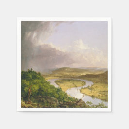 Thomas Cole der Oxbow Der Connecticut-Fluss Serviette