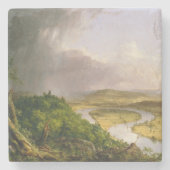 Thomas Cole der Oxbow Der Connecticut-Fluss Steinuntersetzer (Vorderseite)