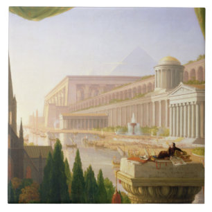 Thomas Cole - Der Traum des Architekten Fliese