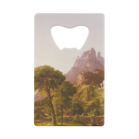 Thomas Cole Dream of Arcadia Geldbeutel Flaschenöffner (Rückseite)