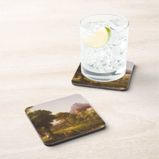 Thomas Cole Dream of Arcadia Getränkeuntersetzer (Rechte Seite)