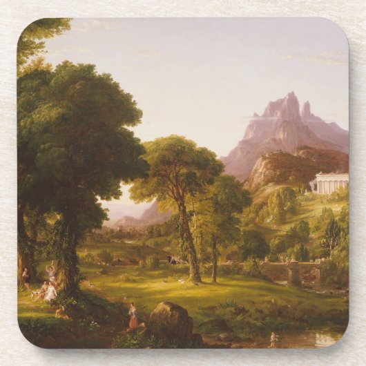 Thomas Cole Dream of Arcadia Getränkeuntersetzer (Vorderseite)