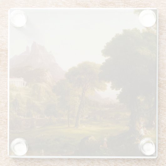 Thomas Cole Dream of Arcadia Glasuntersetzer (Rückseite)