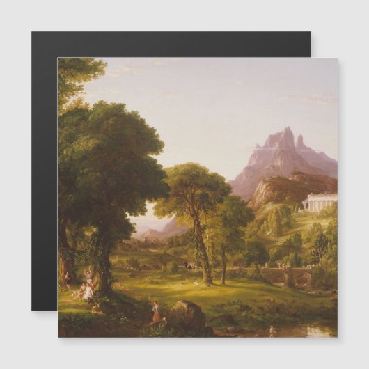 Thomas Cole Dream of Arcadia Magnetkarte (Vorne/Hinten)