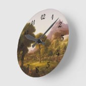 Thomas Cole Dream of Arcadia Runde Wanduhr (Winkel)