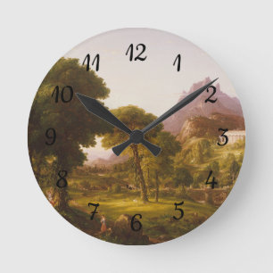 Thomas Cole Dream of Arcadia Runde Wanduhr