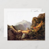 Thomas Cole - Szene aus "The Last of the Mohicans" Postkarte (Vorne/Hinten)