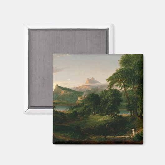 Thomas Cole The Course of Empire The Arcadia Magnet (Vorderseite/Rückseite)