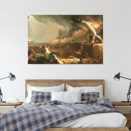 Thomas Cole The Course of Empire - Zerstörung Leinwanddruck (Insitu (Schlafzimmer))