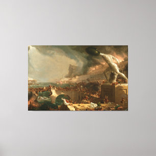 Thomas Cole The Course of Empire - Zerstörung Leinwanddruck