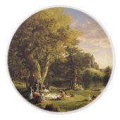 Thomas Cole The Pic-Nic Keramikknauf (Vorderseite)