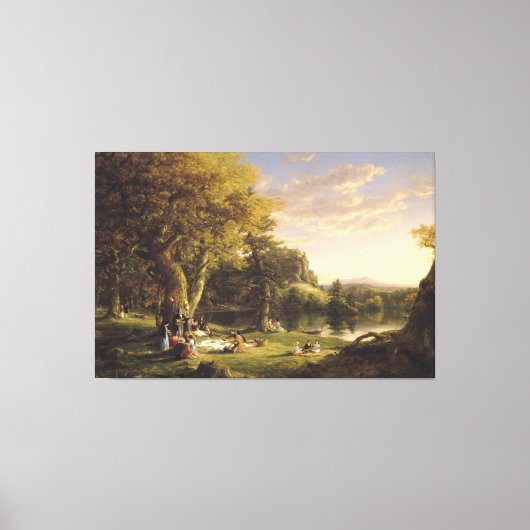 Thomas Cole The Pic-Nic Leinwanddruck (Vorderseite)