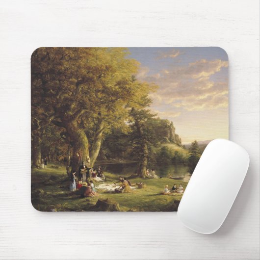 Thomas Cole The Pic-Nic Mousepad (Mit Mouse)