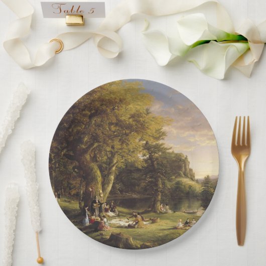 Thomas Cole The Pic-Nic Pappteller (Hochzeit)