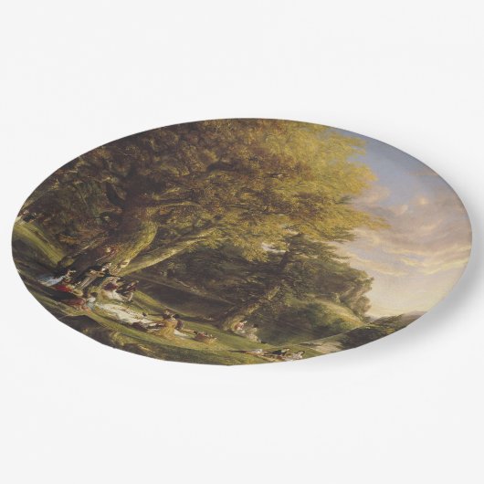 Thomas Cole The Pic-Nic Pappteller (Schrägansicht)