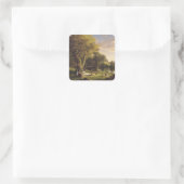 Thomas Cole The Pic-Nic Quadratischer Aufkleber (Tasche)