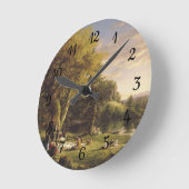 Thomas Cole The Pic-Nic Runde Wanduhr (Winkel)