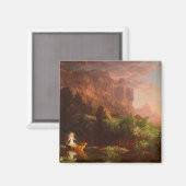 Thomas Cole The Voyage of Life Childhood 1842 Magnet (Vorderseite/Rückseite)