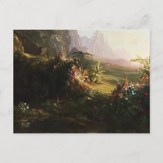 Thomas Cole-The Voyage of Life: Kindheit (Detail) Postkarte (Vorderseite)