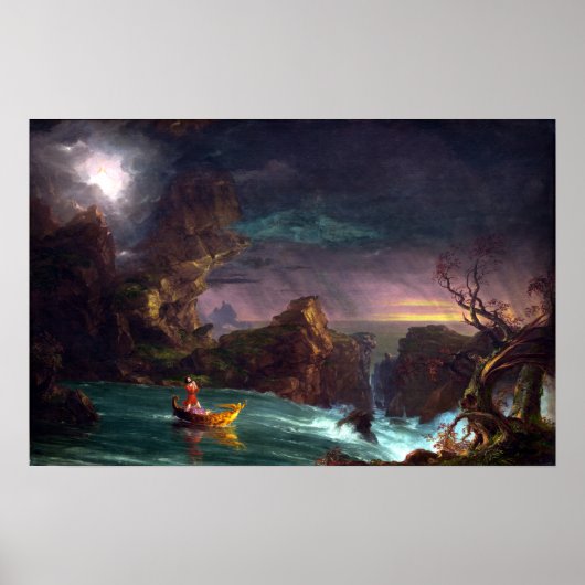 Thomas Cole The Voyage of Life Manhood Poster (Vorne)